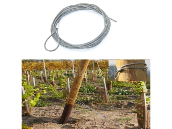 Spannseil für Pfosten, Gripple-Spannseil 4 mm / 5 m