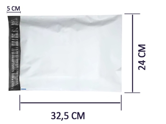 C4-Versandtaschen 24 x 32,5 cm, LDPE 55 Mikrometer, Karton mit 1000 Stück