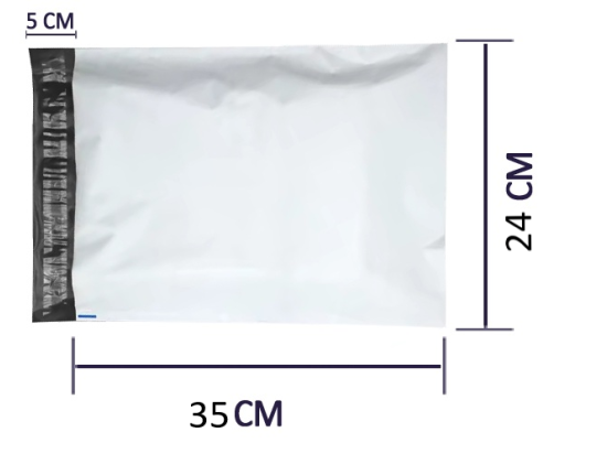 B4-Versandtaschen 26 x 35 cm, LDPE 55 Mikrometer, Karton mit 1000 Stück