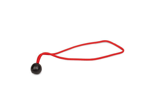 Befestigungsgummibänder mit Kugel, für Planen und Zelte, rot, 10 cm