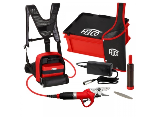 Felco 802 – leichte und schnelle elektrische Gartenschere mit Rucksack