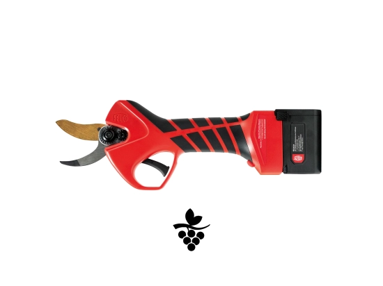 Elektrische Rebschere  FELCO 834V  mit 34-mm-Klinge „F-Gold“ für Weintrauben, mit Sicherheitssystem „CUT Shield“