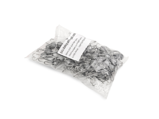 Befestigungsgummibänder für Planen mit Kugel und Haken, grau, 10 cm