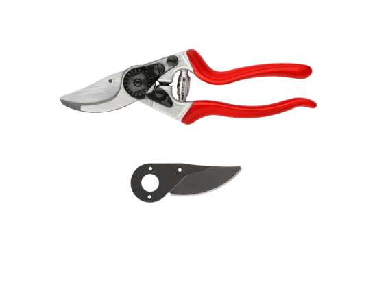 Set: Felco 8 Gartenschere + schwarze Ersatzklinge 7/3 F-Tech