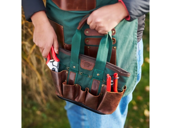 Felco 482 Gartentasche aus Leder und Stoff #FelcoLovers 25 x 20 x 10 cm