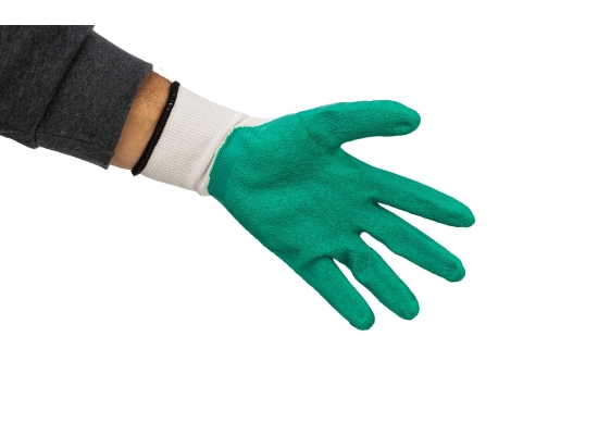 Polex-Schutzhandschuhe für Bau und Landwirtschaft – 12 Paar, grün, Größe auswählen