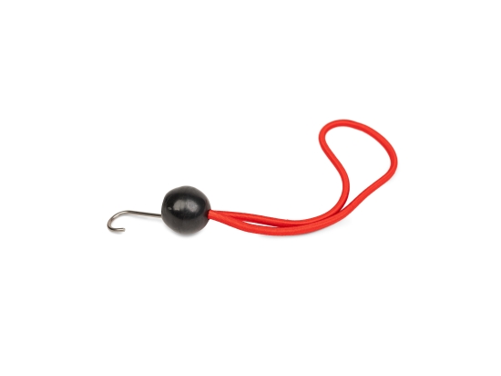 Befestigungsgummibänder für Planen mit Kugel und Haken, rot, 10 cm