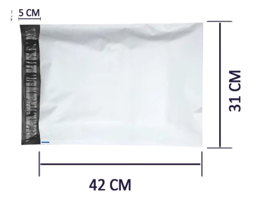 A3-Versandtaschen 31 x 42 cm, LDPE 55 Mikrometer, Karton, 50 Stück