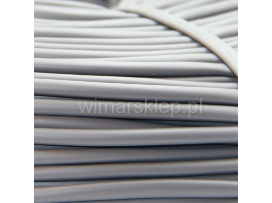 Obst- und Baumschulschlauch, 4 x 0,5 mm, Rolle à 3 kg, grau