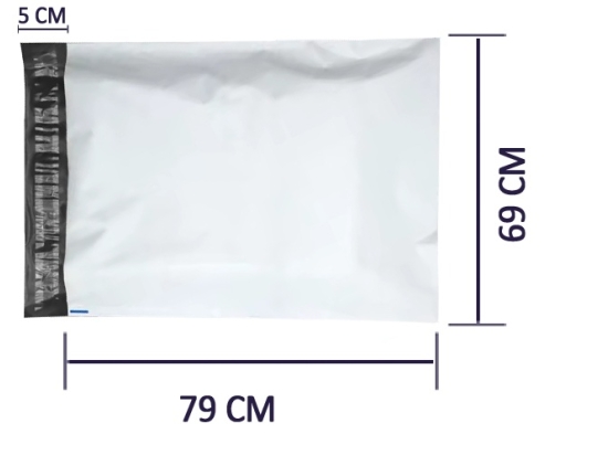 Kurier-Versandtaschen 8XL 690 x 790 mm, LDPE 55 Mikrometer, 50 Stück