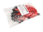 Befestigungsgummibänder mit Kugel, für Planen und Zelte, rot, 10 cm