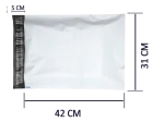 A3-Versandtaschen 31 x 42 cm, LDPE 55 Mikrometer, Karton mit 1000 Stück